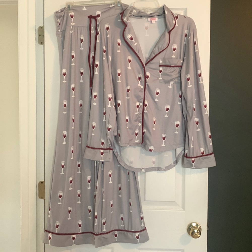 Women’s wine glass pajamas